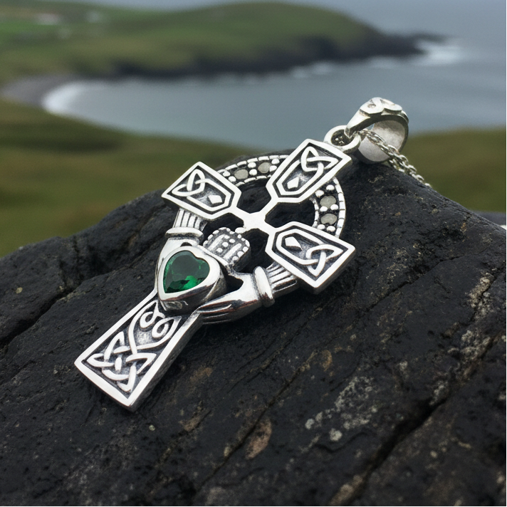 Claddagh Cross Necklace