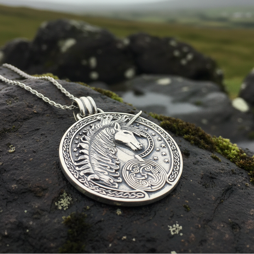 Celtic Unicorn Necklace