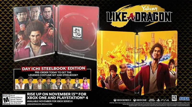 Yakuza: Like A Dragon (Day Ichi Steelbook Edition) (Xbox One/Xbox Series X) - Game Manual Only