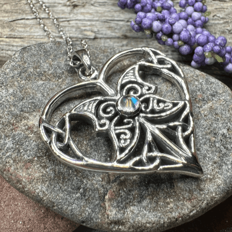 Lumina Heart Necklace - Amethyst / 18