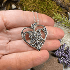 Lumina Heart Necklace - Amethyst / 18