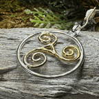 Arawn Celtic Spiral Necklace - 18