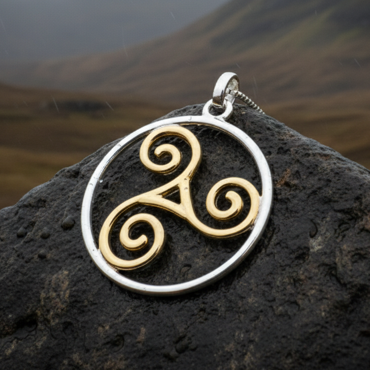 Arawn Celtic Spiral Necklace