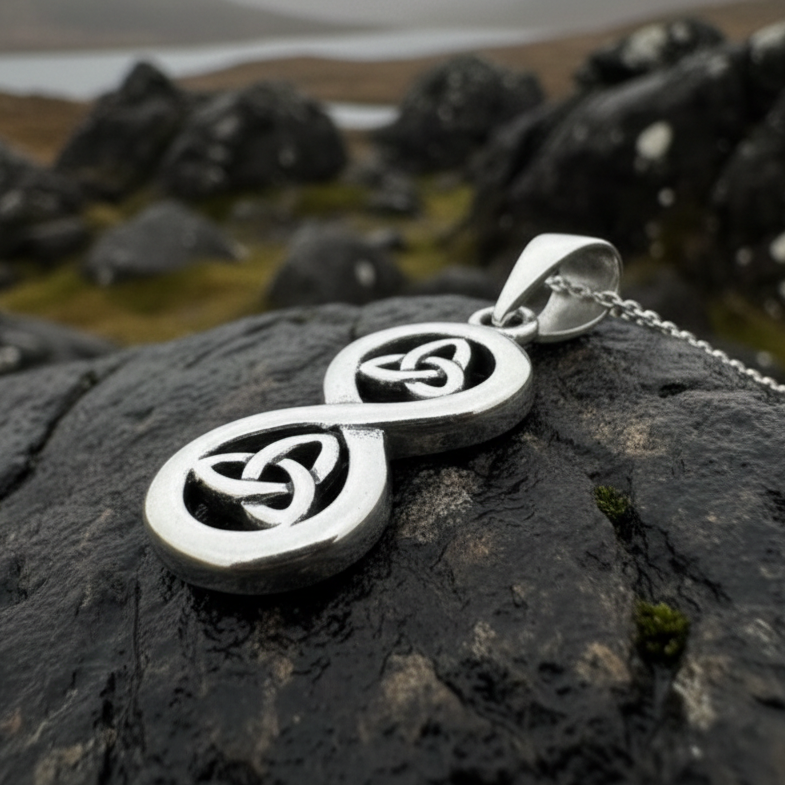 Trinity Knot Infinity Necklace