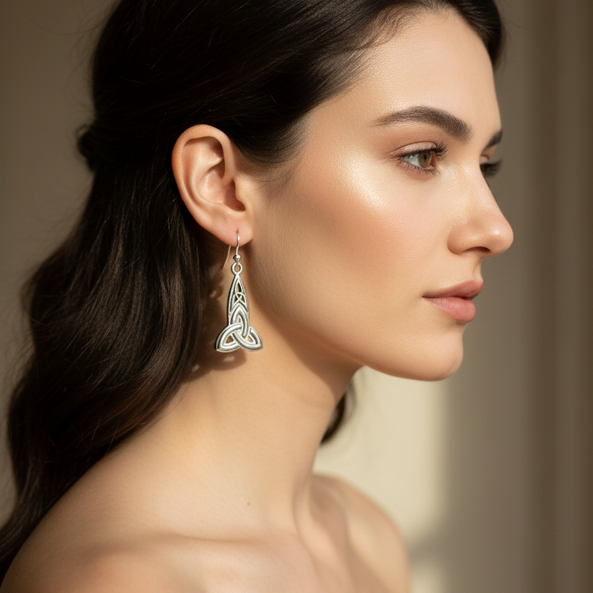 Keelia Trinity Knot Earrings