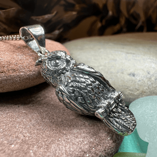 Watchful Owl Necklace - 18