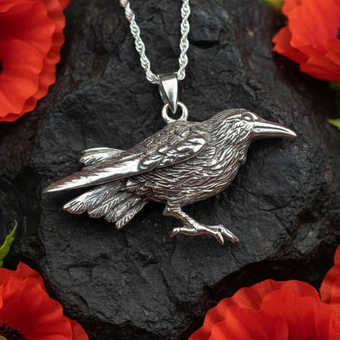 Eir Raven Necklace