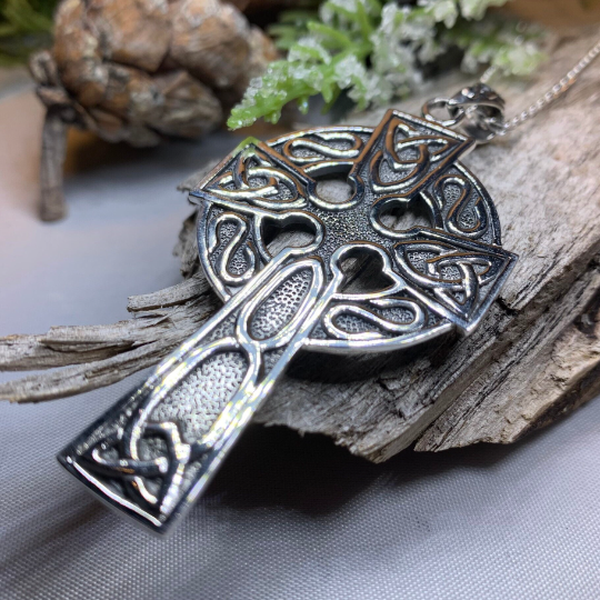 Cahal Large Celtic Cross Necklace