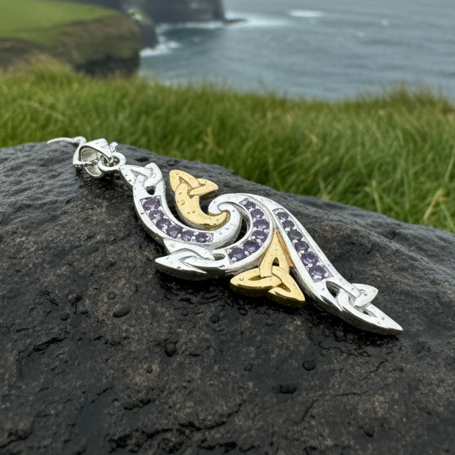 Mystic Trinity Knot Necklace