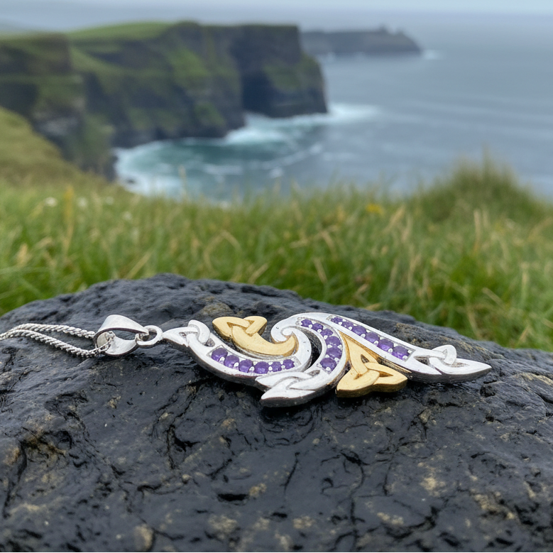 Mystic Trinity Knot Necklace