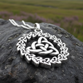 Evadne Trinity Knot Necklace