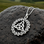 Evadne Trinity Knot Necklace