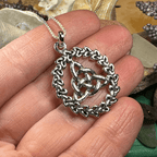 Evadne Trinity Knot Necklace - 18