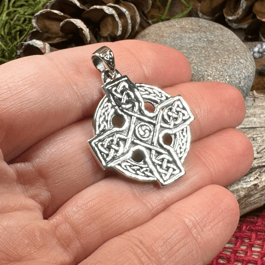 Lyre Celtic Cross Necklace - 18