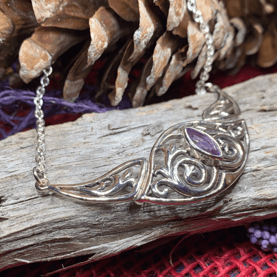 Celtic Elegance Necklace - Amethyst