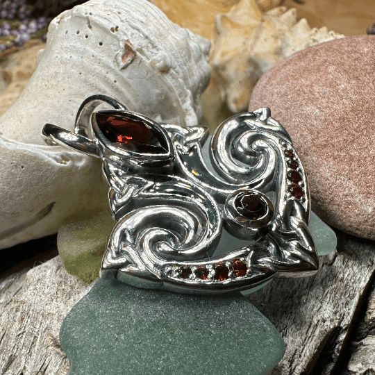 Eternal Flame Trinity Knot Necklace - 18