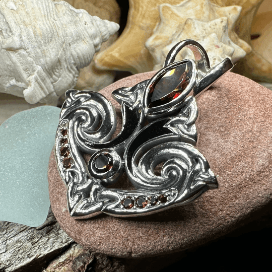 Eternal Flame Trinity Knot Necklace - 18