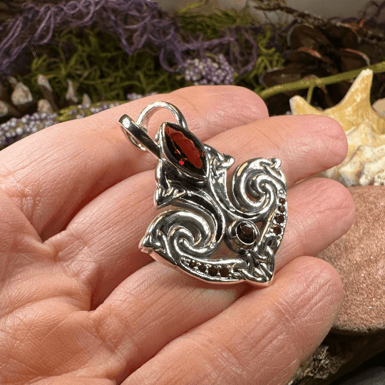 Eternal Flame Trinity Knot Necklace - 18