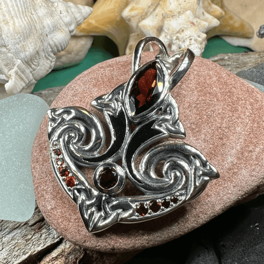 Eternal Flame Trinity Knot Necklace - 18