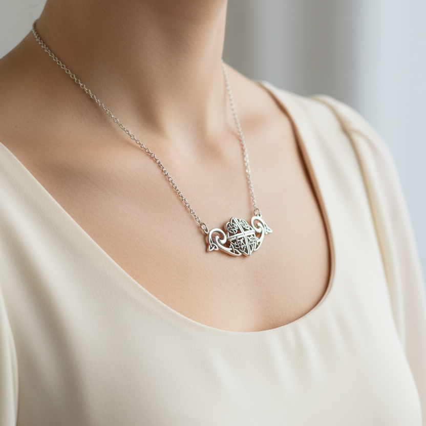 Keavy Trinity Knot Necklace