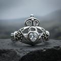 Devotion Marcasite Claddagh Ring