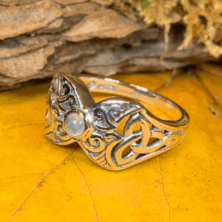 Celtic Triple Moon Ring - 5