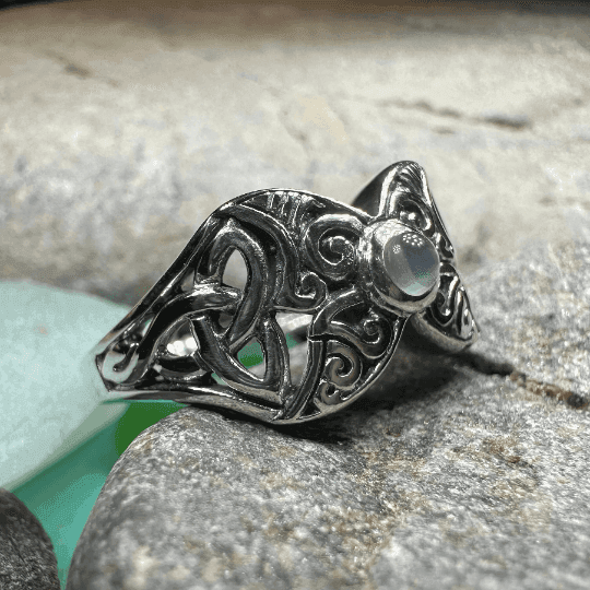 Celtic Triple Moon Ring - 5