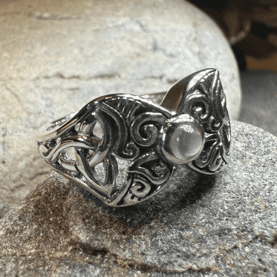 Celtic Triple Moon Ring - 5