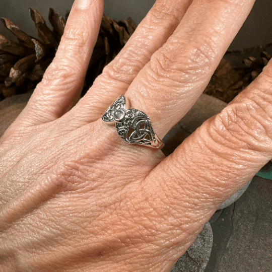 Celtic Triple Moon Ring - 5