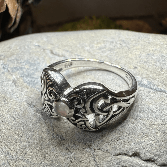 Celtic Triple Moon Ring - 5