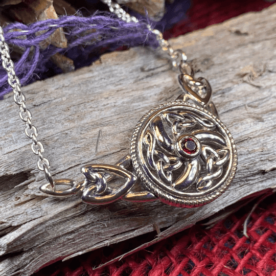 Celtic Wheel of Life Necklace - Amethyst