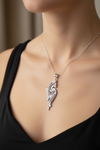 Mystic Elegance Trinity Knot Necklace