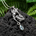 Summer Rain Hummingbird Necklace