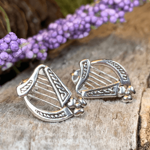Cian Harp Post Earrings - 