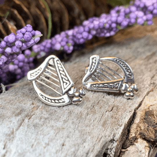 Cian Harp Post Earrings - 