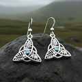 Oak Ash Thorn Trinity Knot Earrings