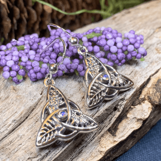Oak Ash Thorn Trinity Knot Earrings - 