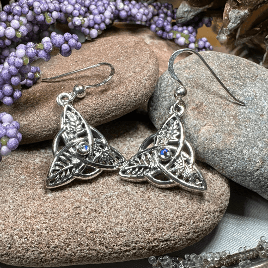 Oak Ash Thorn Trinity Knot Earrings - 