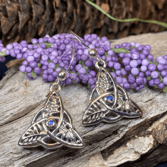 Oak Ash Thorn Trinity Knot Earrings - 