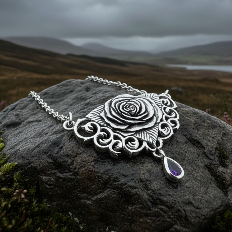 Wild Irish Rose Necklace