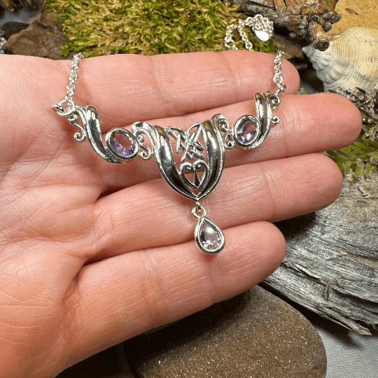 Flower of Life Necklace - Amethyst