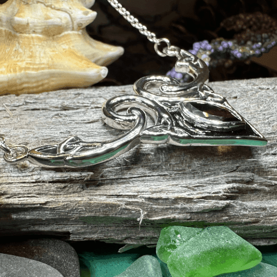 Meegan Trinity Knot Necklace - Amethyst