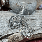 Careena Claddagh Earrings - Amethyst