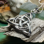 Ombre Trinity Knot Necklace