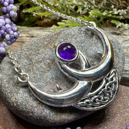 Beauty of Triple Moon Necklace