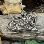 Marsaili Trinity Knot Necklace - Amethyst
