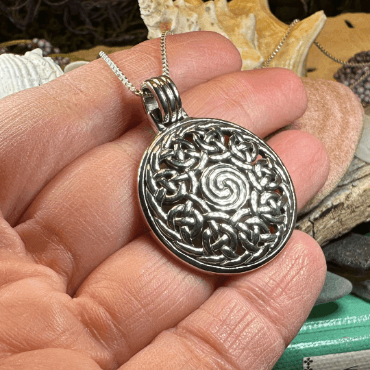 Eternal Celtic Spiral Necklace - 18