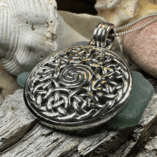 Eternal Celtic Spiral Necklace - 18