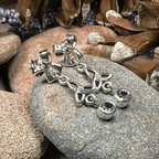 Joy Trinity Knot Earrings - Amethyst
