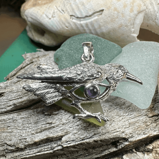 Rona Raven Necklace - 18 / Amethyst